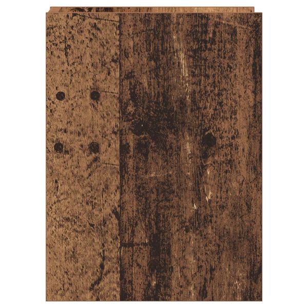 Стойка за растения с рафт 2 pcs Старо дърво 30 x 30 x 40 cm