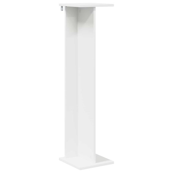 Стойка за растения Бял 25 x 25,5 x 100,5 см