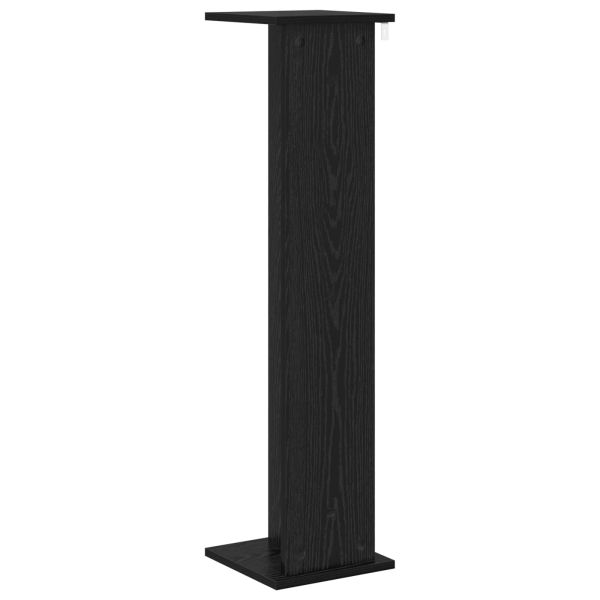 Стойка за растения 2 pcs Черен Дъб 25 x 25,5 x 100,5 см
