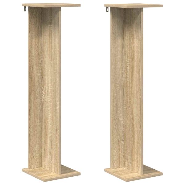 Стойка за растения 2 pcs Сонома дъб 25 x 25,5 x 100,5 см