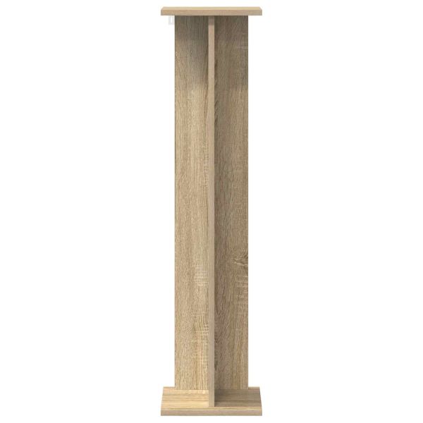 Стойка за растения 2 pcs Сонома дъб 25 x 25,5 x 100,5 см