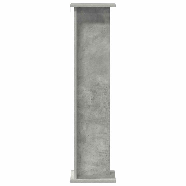 Стойка за растения 2 pcs Бетонно Сиво 25 x 25,5 x 100,5 см