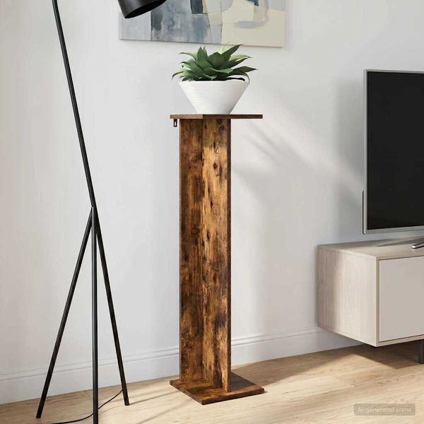 Стойка за растения Пушена Дъб 25 x 25,5 x 100,5 см