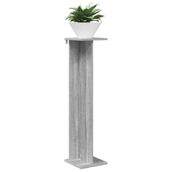 Стойка за растения 2 pcs Сиво Сонома 25 x 25,5 x 100,5 см