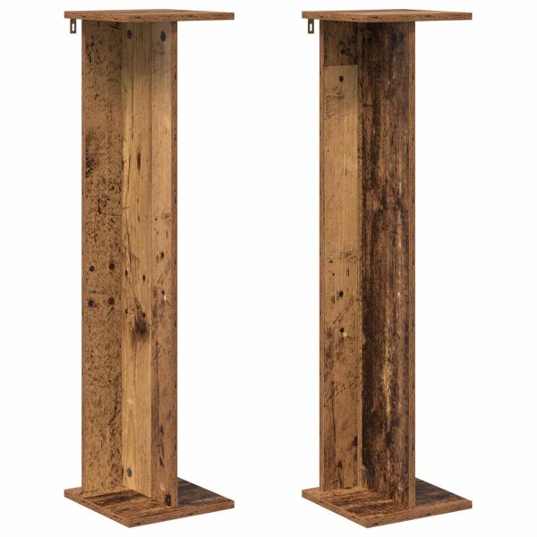 Стойка за растения 2 pcs Старо дърво 25 x 25,5 x 100,5 см