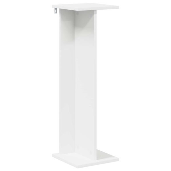 Стойка за растения Бял 25 x 25,5 x 80,5 см