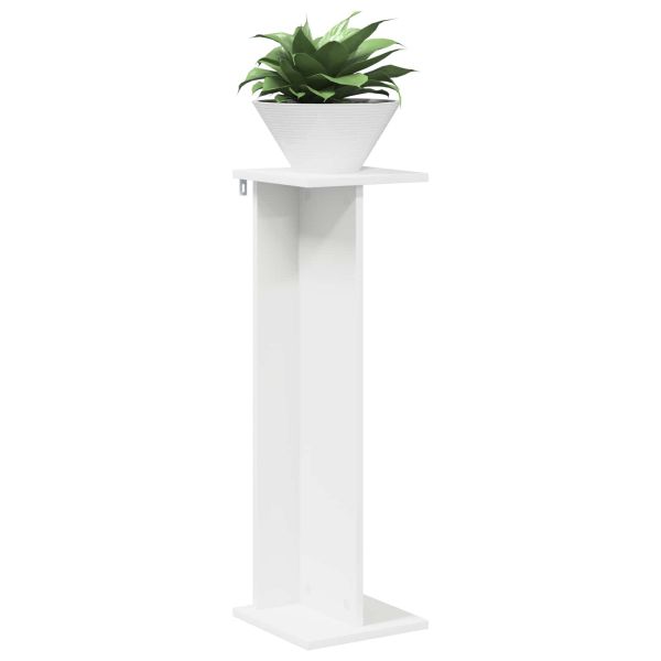Стойка за растения Бял 25 x 25,5 x 80,5 см