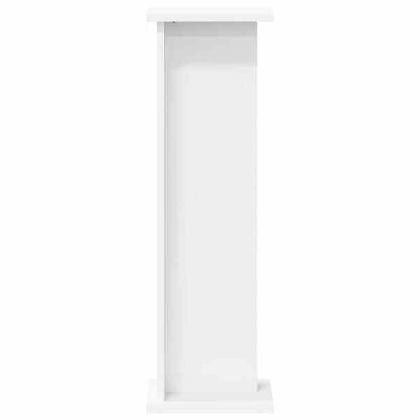 Стойка за растения 2 pcs Бял 25 x 25,5 x 80,5 см