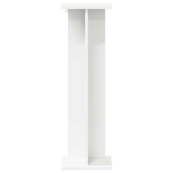 Стойка за растения 2 pcs Бял 25 x 25,5 x 80,5 см