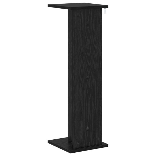 Стойка за растения 2 pcs Черен Дъб 25 x 25,5 x 80,5 см