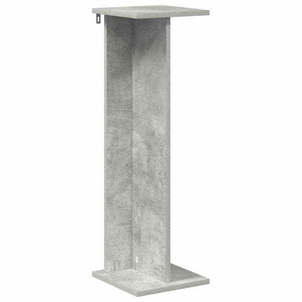 Стойка за растения Бетонно Сиво 25 x 25,5 x 80,5 см