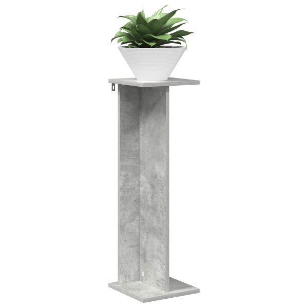Стойка за растения 2 pcs Бетонно Сиво 25 x 25,5 x 80,5 см