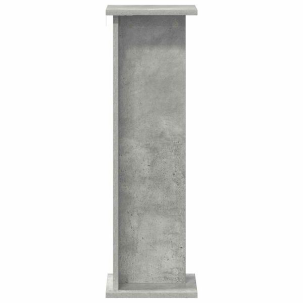 Стойка за растения 2 pcs Бетонно Сиво 25 x 25,5 x 80,5 см