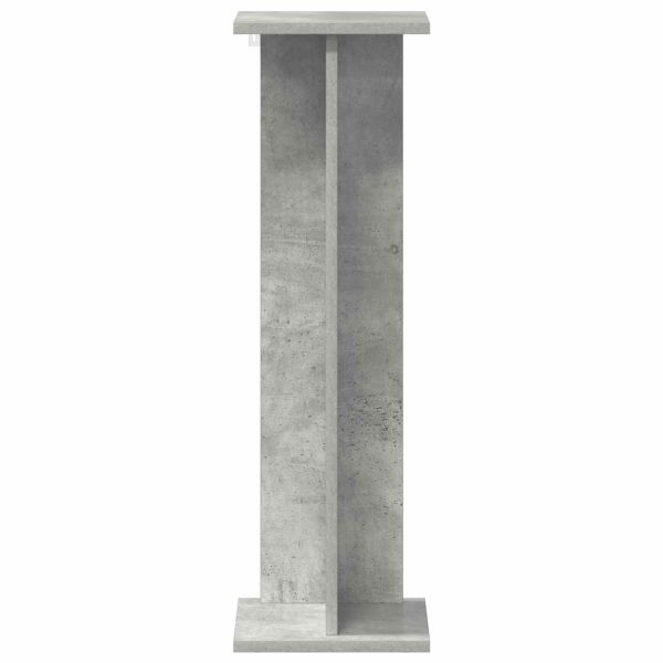 Стойка за растения 2 pcs Бетонно Сиво 25 x 25,5 x 80,5 см
