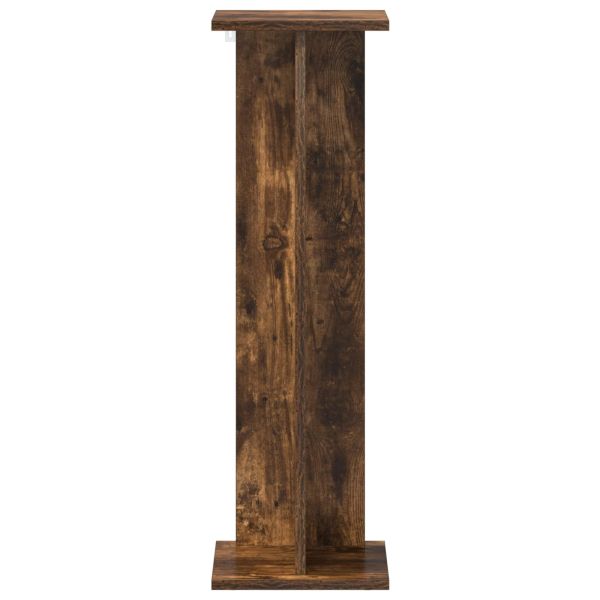 Стойка за растения 2 pcs Пушена Дъб 25 x 25,5 x 80,5 см