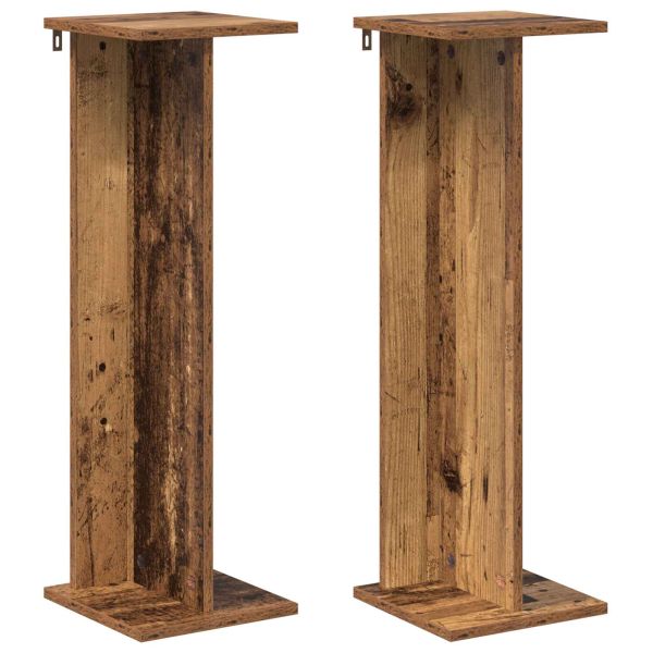 Стойка за растения 2 pcs Старо дърво 25 x 25,5 x 80,5 см