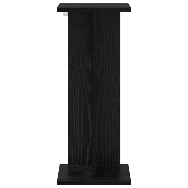 Стойка за растения 2 pcs Черен Дъб 25 x 25,5 x 60,5 см