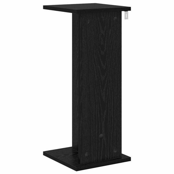 Стойка за растения 2 pcs Черен Дъб 25 x 25,5 x 60,5 см