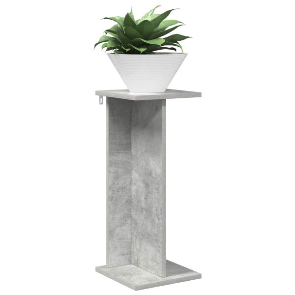 Стойка за растения 2 pcs Бетонно Сиво 25 x 25,5 x 60,5 см