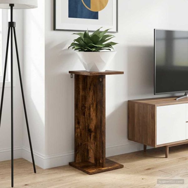 Стойка за растения Пушена Дъб 25 x 25,5 x 60,5 см