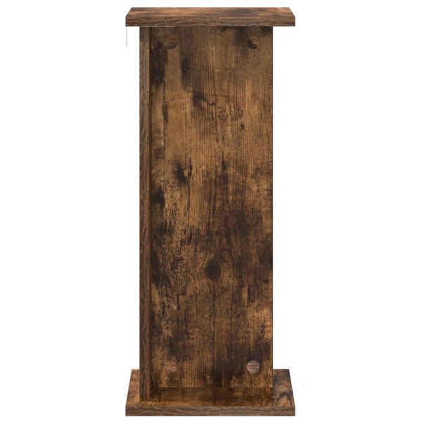 Стойка за растения 2 pcs Пушена Дъб 25 x 25,5 x 60,5 см