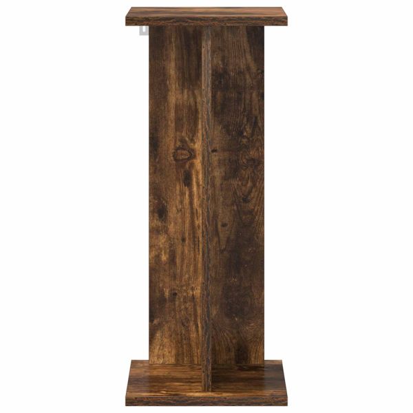 Стойка за растения 2 pcs Пушена Дъб 25 x 25,5 x 60,5 см