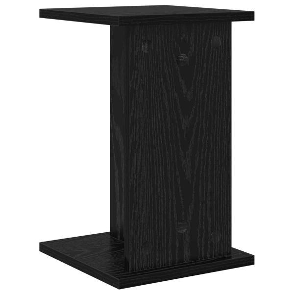 Стойка за растения 2 pcs Черен Дъб 25 x 25,5 x 40,5 см