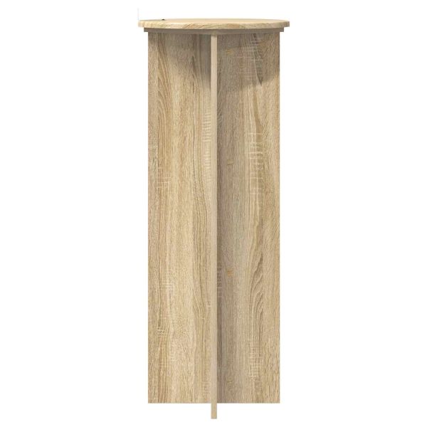 Стойка за растения 2 pcs Дъб сонома Ø40 x 100 см
