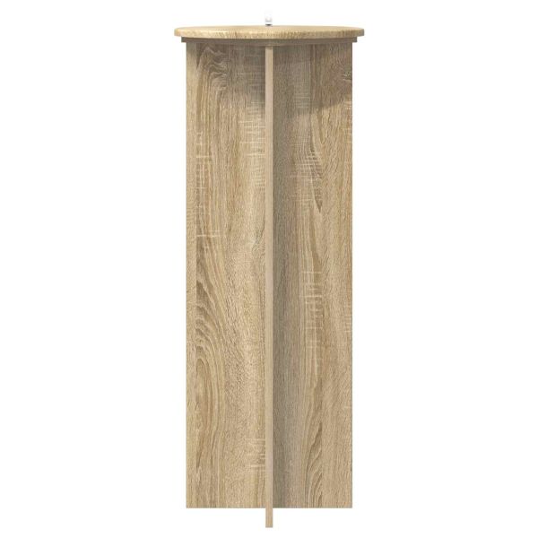 Стойка за растения 2 pcs Дъб сонома Ø40 x 100 см