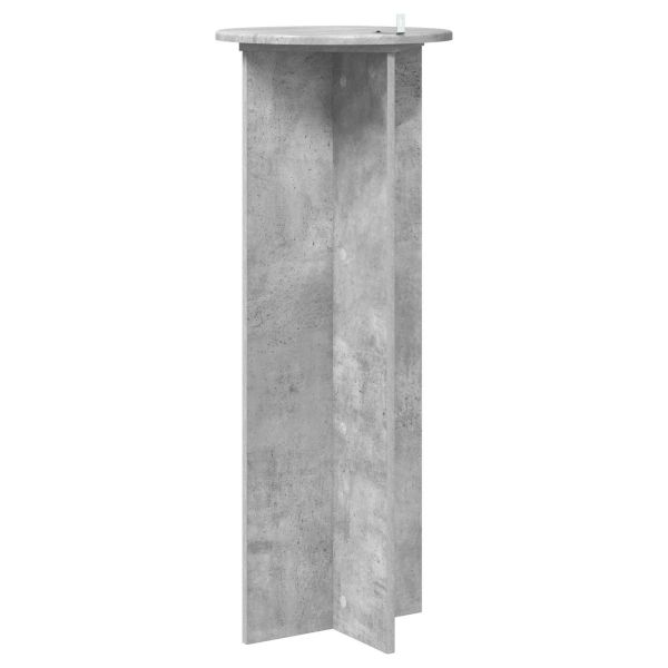 Стойка за растения 2 pcs Бетонно сиво Ø40 x 100 см