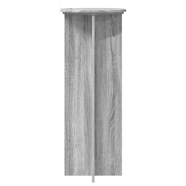 Стойка за растения 2 pcs Сива сонома Ø40 x 100 см