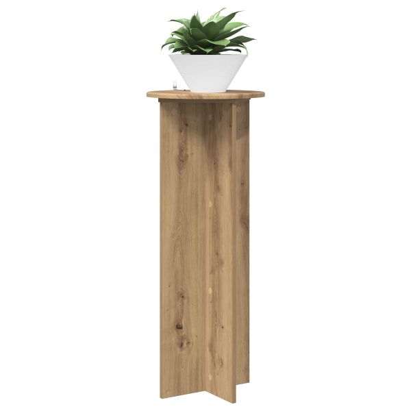 Стойка за растения 2 pcs Дъб артизан Ø40 x 100 см
