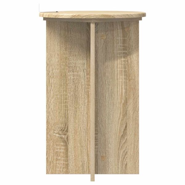 Стойка за растения 2 pcs Дъб сонома Ø40 x 60 см