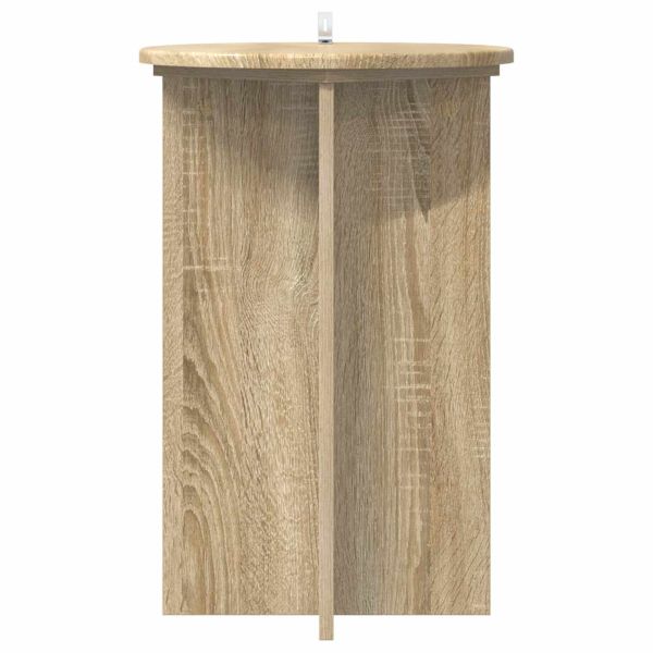 Стойка за растения 2 pcs Дъб сонома Ø40 x 60 см