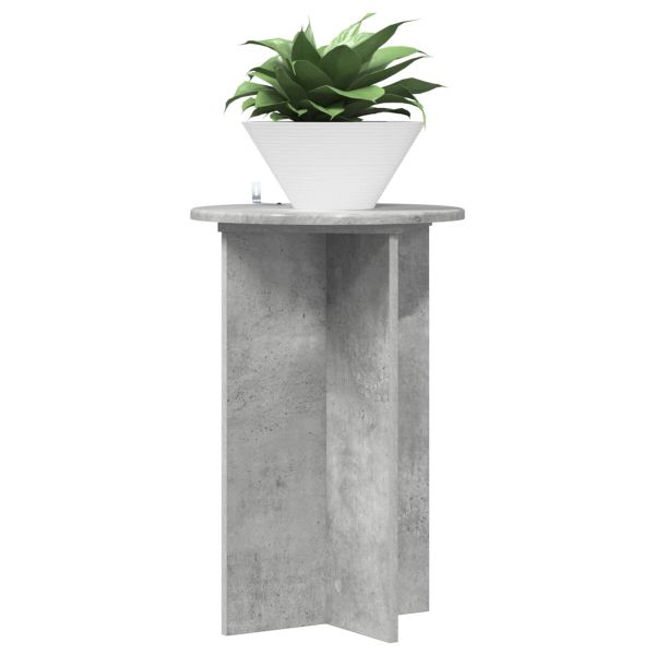 Стойка за растения 2 pcs Бетонно сиво Ø40 x 60 см