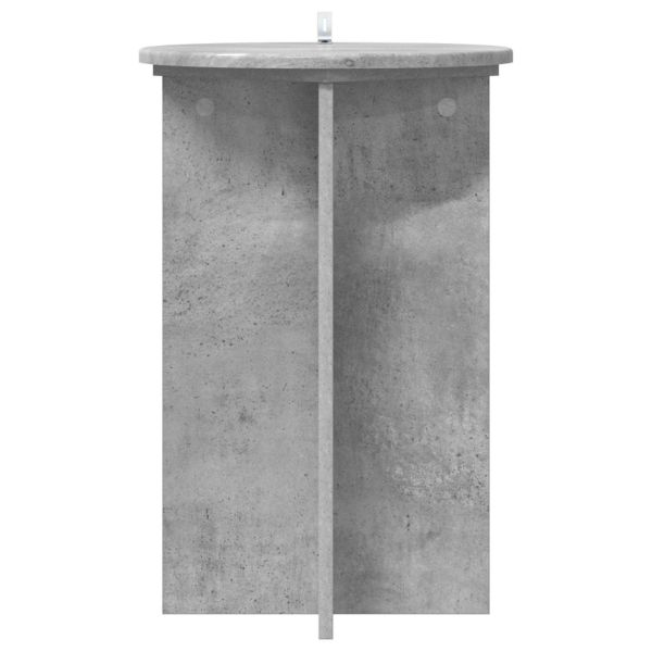 Стойка за растения 2 pcs Бетонно сиво Ø40 x 60 см