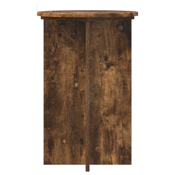 Стойка за растения 2 pcs Опушен дъб Ø40 x 60 см