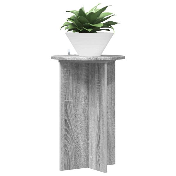 Стойка за растения 2 pcs Сива сонома Ø40 x 60 см