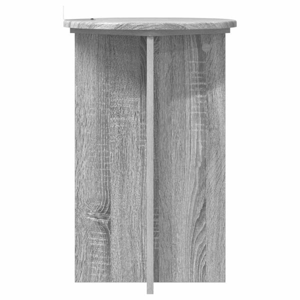 Стойка за растения 2 pcs Сива сонома Ø40 x 60 см