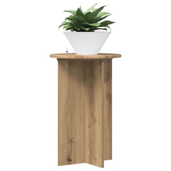 Стойка за растения 2 pcs Дъб артизан Ø40 x 60 см