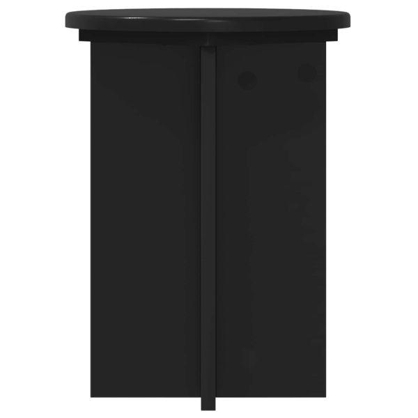 Стойка за растения 2 pcs Черно Ø29,5 x 40 см