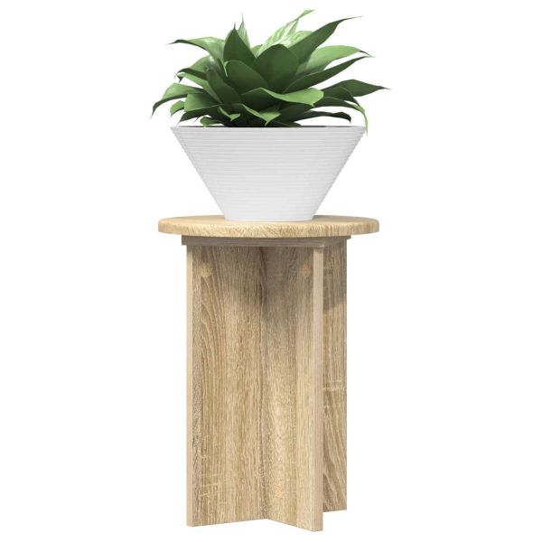 Стойка за растения 2 pcs Дъб сонома Ø29,5 x 40 см