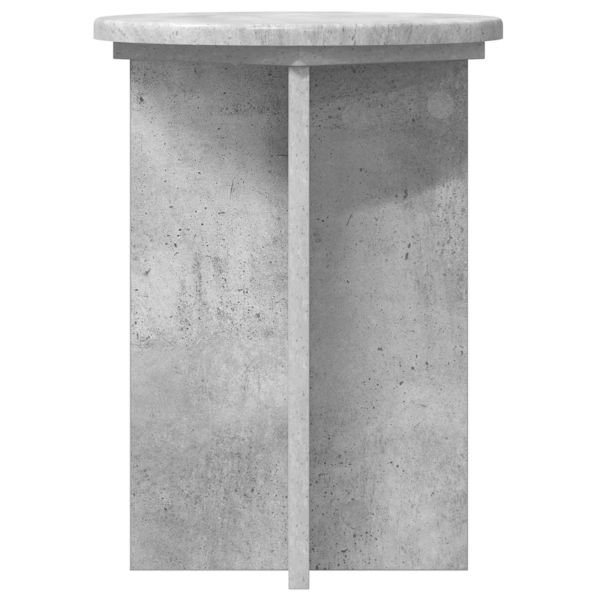 Стойка за растения 2 pcs Бетонно сиво Ø29,5 x 40 см