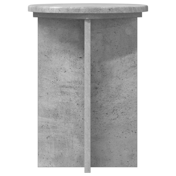 Стойка за растения 2 pcs Бетонно сиво Ø29,5 x 40 см