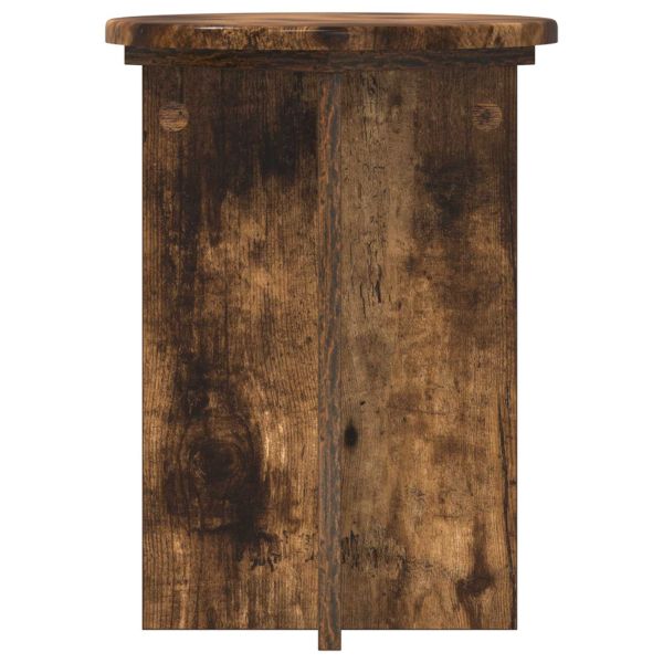 Стойка за растения 2 pcs Опушен дъб Ø29,5 x 40 см