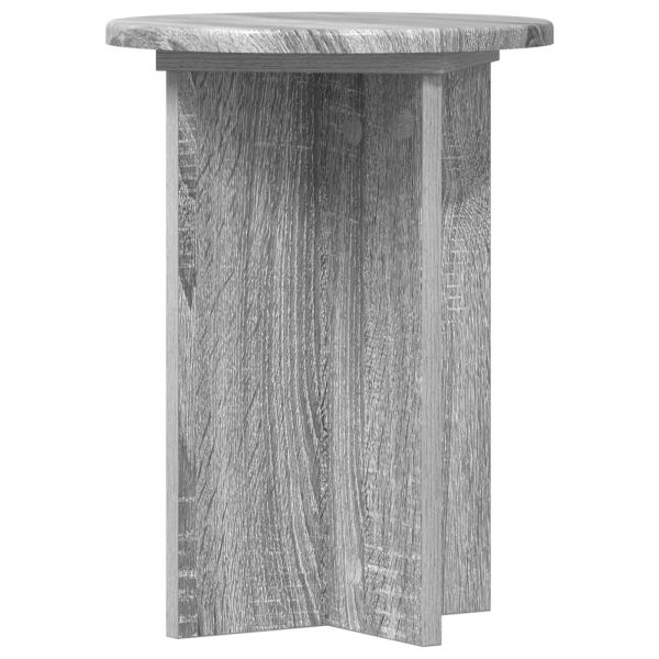 Стойка за растения 2 pcs Сива сонома Ø29,5 x 40 см