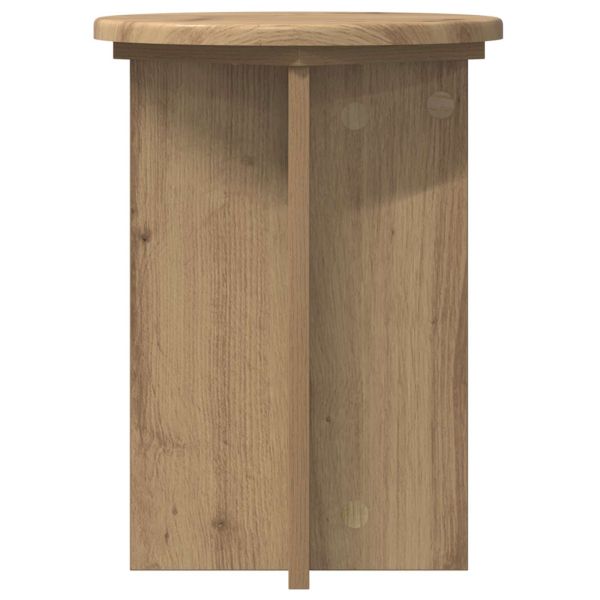 Стойка за растения 2 pcs Дъб артизан Ø29,5 x 40 см