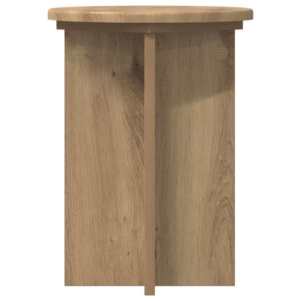 Стойка за растения 2 pcs Дъб артизан Ø29,5 x 40 см