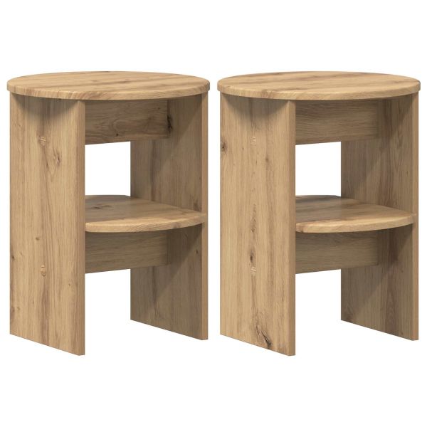 Страничен шкаф 2 pcs Артизан Дъб Ø40 x 50 см