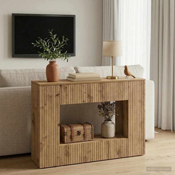 Конзолна маса На райета Артизан Дъб 101 x 29 x 74 см